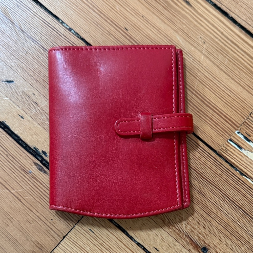 Red Leather Coach Wallet